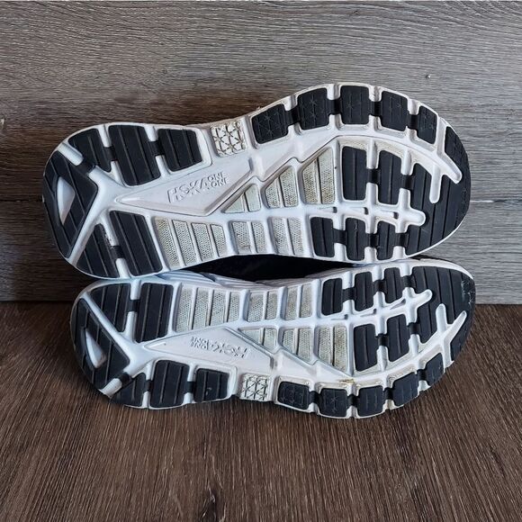 Hoka Black and White Athletic Shoes - Picture 8 of 11